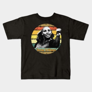 serena williams//Retro Vintage Kids T-Shirt